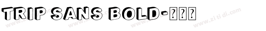 Trip Sans Bold字体转换